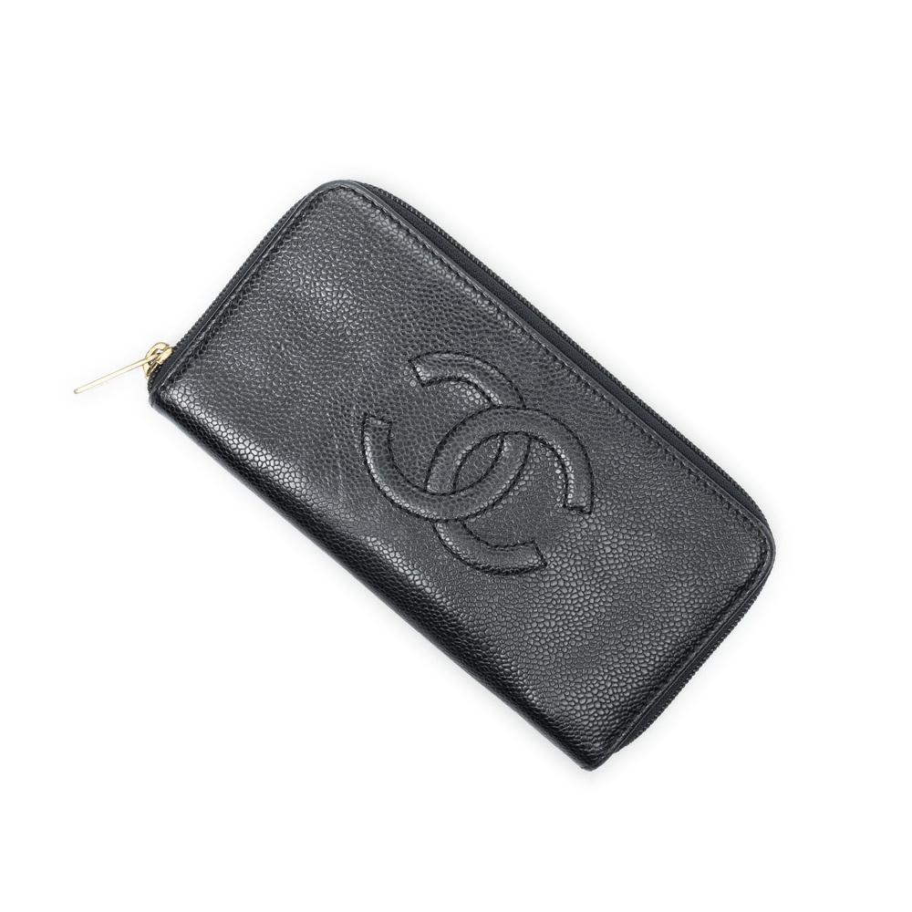 Chanel CC Timeless Zip Around Wallet